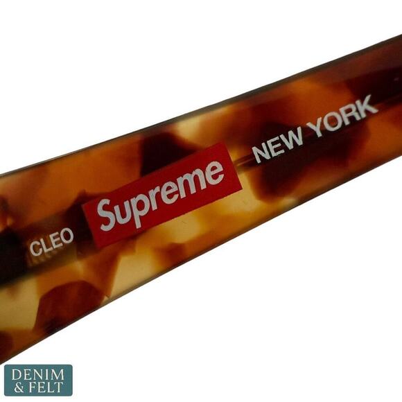 Supreme Cleo Tortoise Sunglasses SS24 Handmade Acetate w/ Case & Cloth - NEW/NIB - Picture 13 of 16